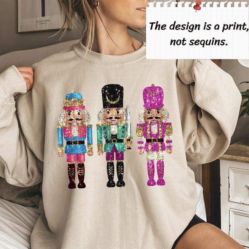 Trendy Christmas Nutcracker Sweatshirt, Cute Holiday Gift, Popular Nutcracker Sweater, Cute Women Christmas Gift, Girly Christmas Shirt
