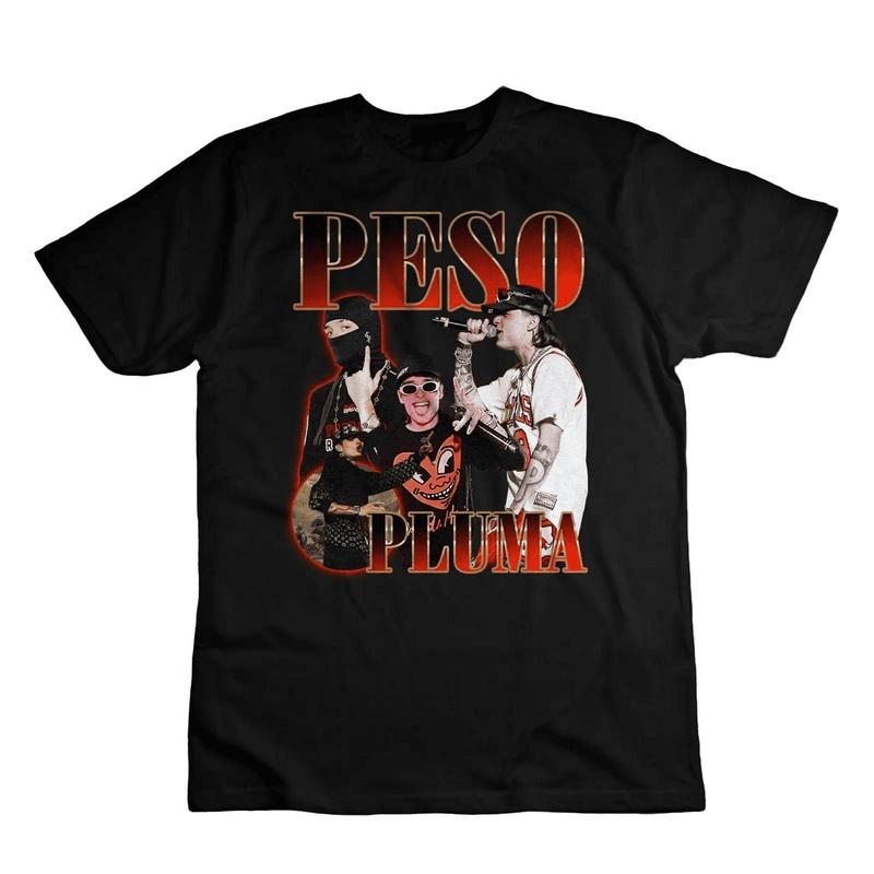 Pesos S Pluma T Shirt Rapper Hip Hop Tee Men's Black New One Side Unisex Cotton Tee, Unisex Cotton Graphic Shirt Sweatshirt, Hoodie, Comfort Colors
