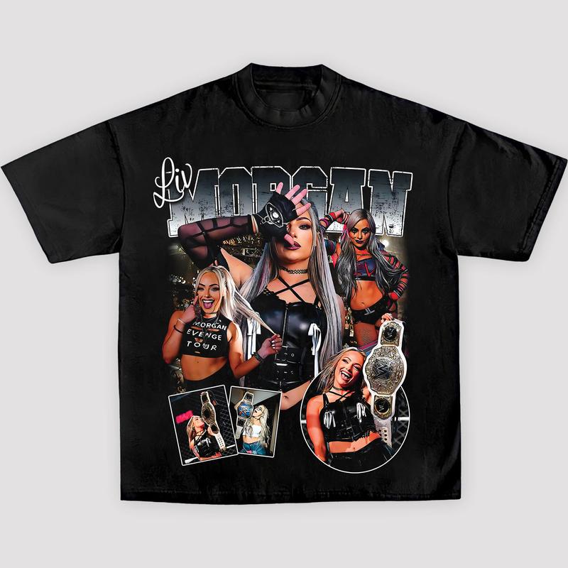 LIV MORGAN TEE, Wrestling Graphic Tee, WWE Tee, Sports T-shirt, Athlete Shirt, Wrestling Gift Streetwear Crewneck Clothing