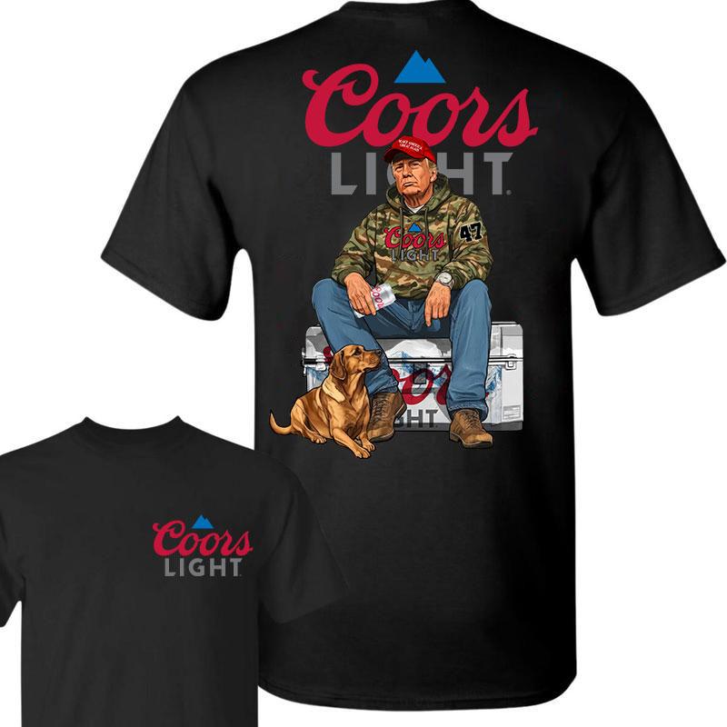 Coors Light Trump Hunting Camo Unisex shirt, Trump won 47th president Election 2024 shirt, Coors Light  Light Fuel Hand Drill Dog Hunt Tee, Trump With