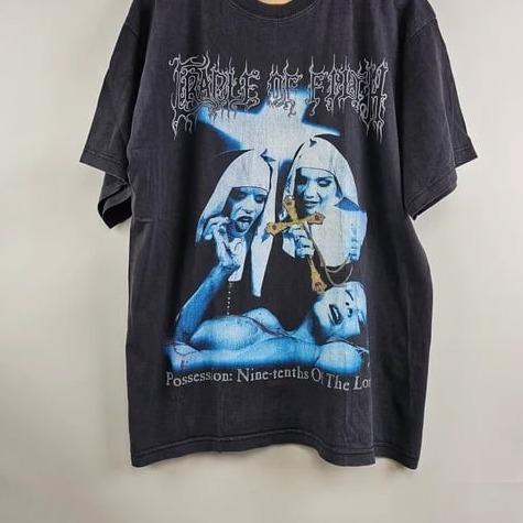 1998 Cradle of Filth Decadence is a virtue T-Shirt Cotton Fabric