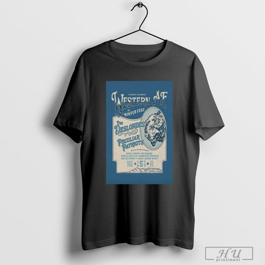Poster Riddy Arman February 15 2025 Riddy Arman Western Af At Winter Fest Laramie Wy T Shirt