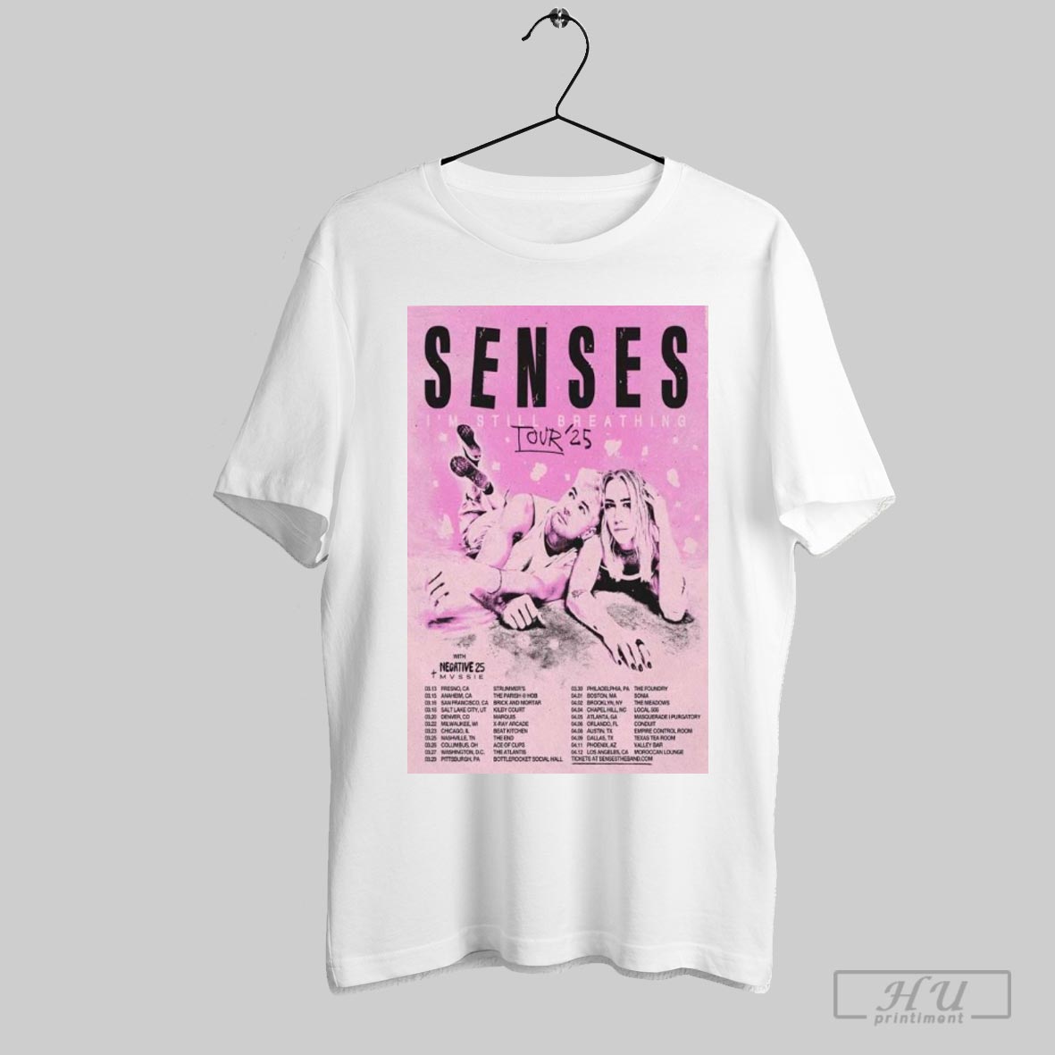 Senses Im Still Breathing Tour 2025 Poster T Shirt