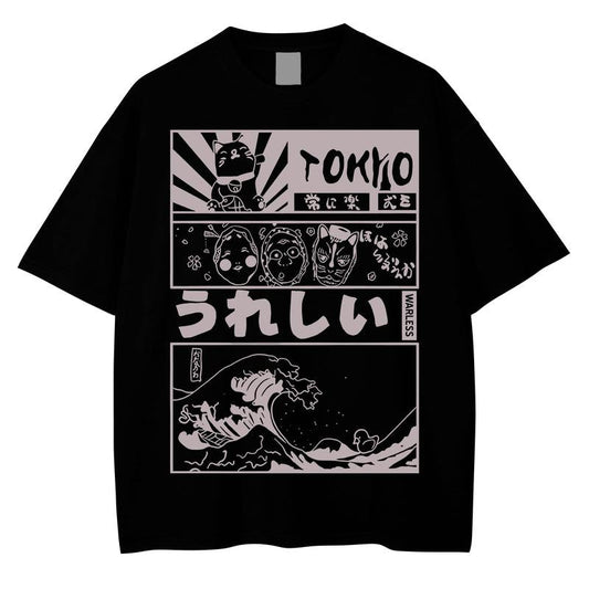 Japanese Graphic Long Sleeve TShirt Vintage Fan Gift Shirt