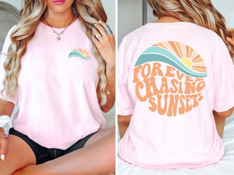 Forever Chasing Sunsets Unisex T-Shirt, Sunsets Shirt, Summer Shirt, Beach Shirt, Summer Shirt