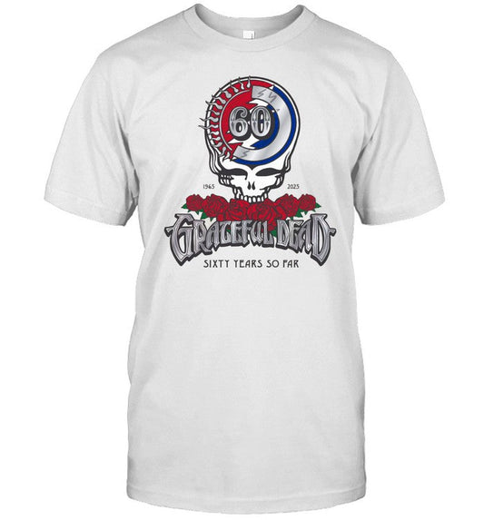 60th Anniversary Logo Grateful Dead 1965-2025 T-Shirt