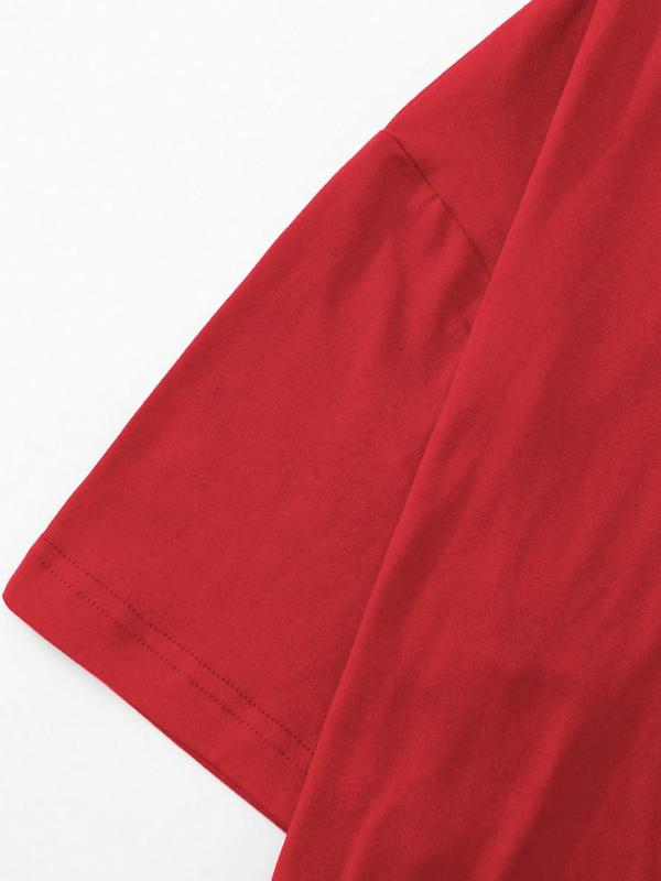 Men's Letter &Â AnimalÂ Graphic Print Round Neck Tee, Regular FitÂ Casual Short Sleeve T-shirt for Summer, Men'sÂ Top for Daily Wear