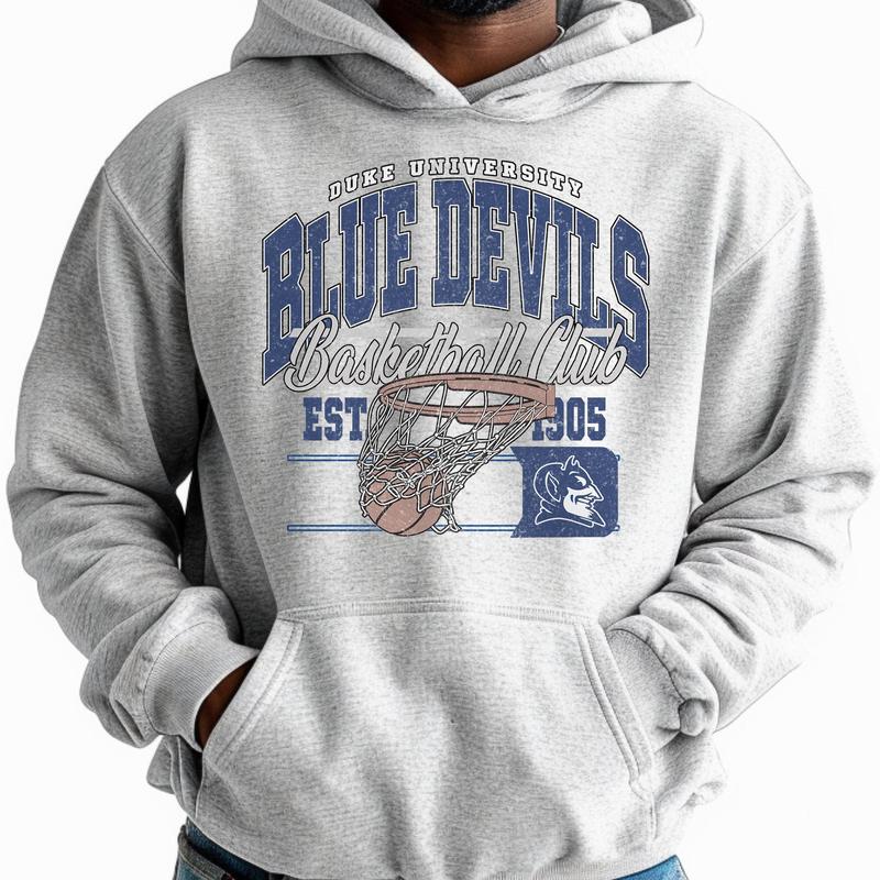 Vintage Duke Blue Devils NCAA Division I Men's Basketball Shirt, Duke University NCAA College Basketball Shirt, Crewneck, Cotton, Shirt