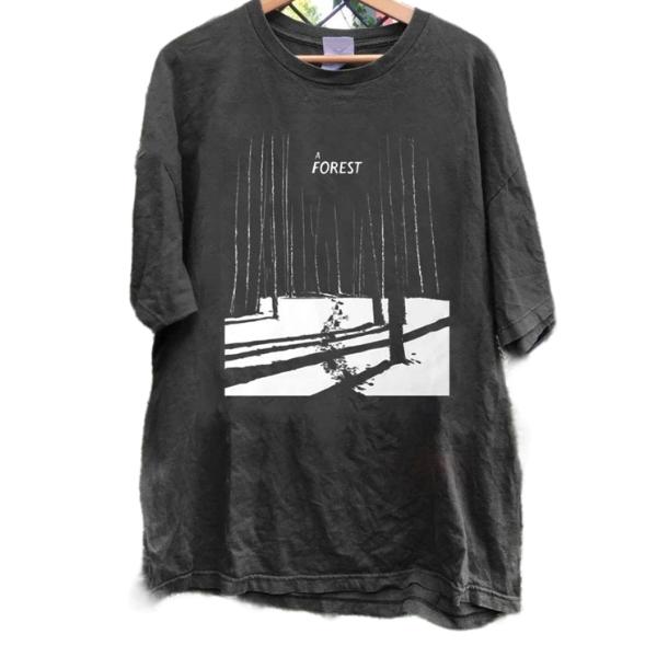 Black The Cure A Forest Shirt, The Cure Vintage 90s Shirt, Graphic Tee Cotton Unisex T-Shirt