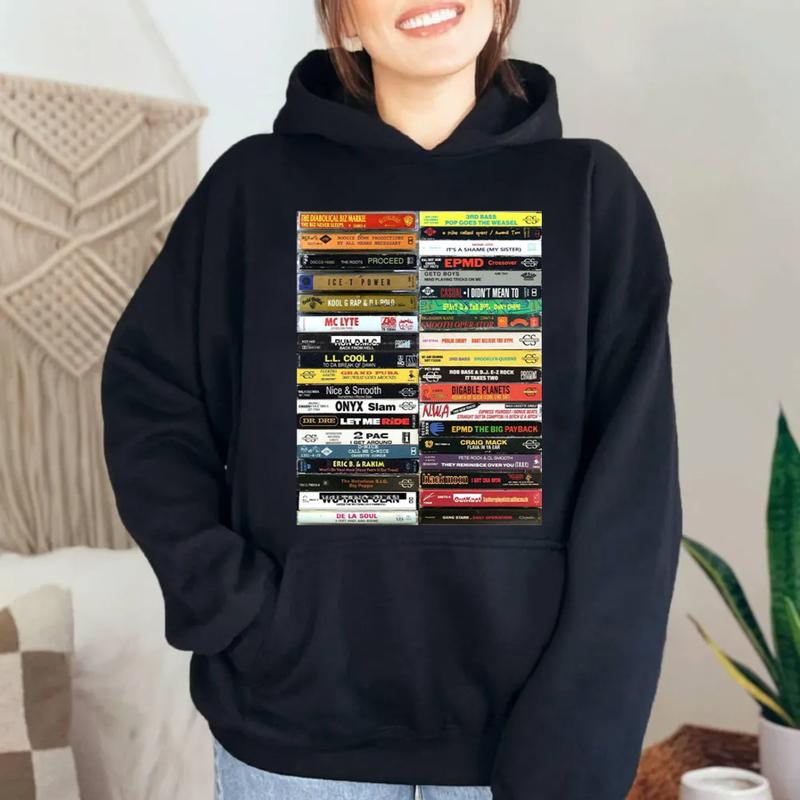Hip Hop Old School Cassette Tape Tshirt Sweatshirt Hoodie, Nice And Smooth, Golden Age Hip Hop Gangstaa Rap Shirt, Unisex Sweater Pullover Tee