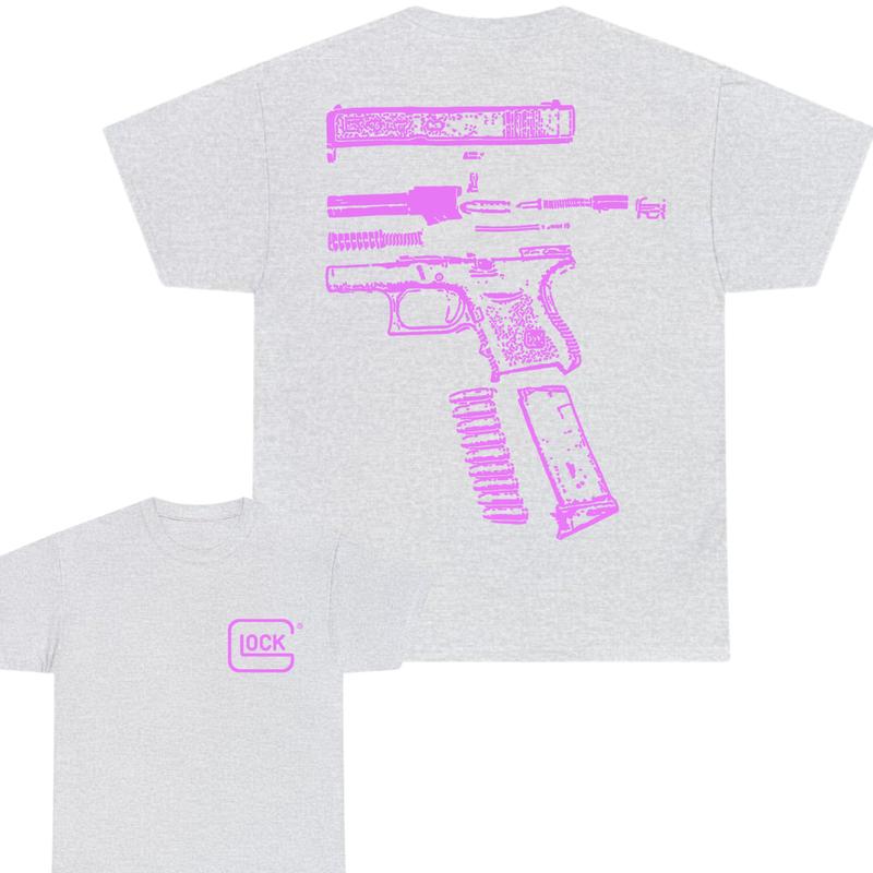 Glock Tshirt - 2 Side Tee - Glock Tee - Full Color - Menswear Top - Unisex Tee, Gift For Men , Gift For Women