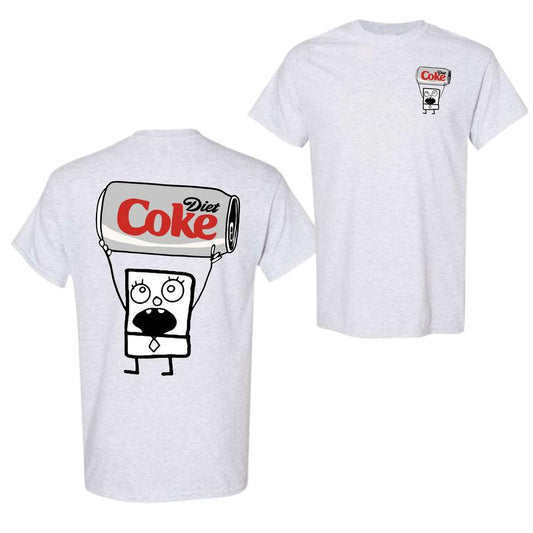 Doodlebob Diet Coke 2-Sided Hoodie, Sweatshirt, and T-Shirt - Funny Full-Color Unisex Design for Summer, Perfect for Men and Women, Great Gift for All.