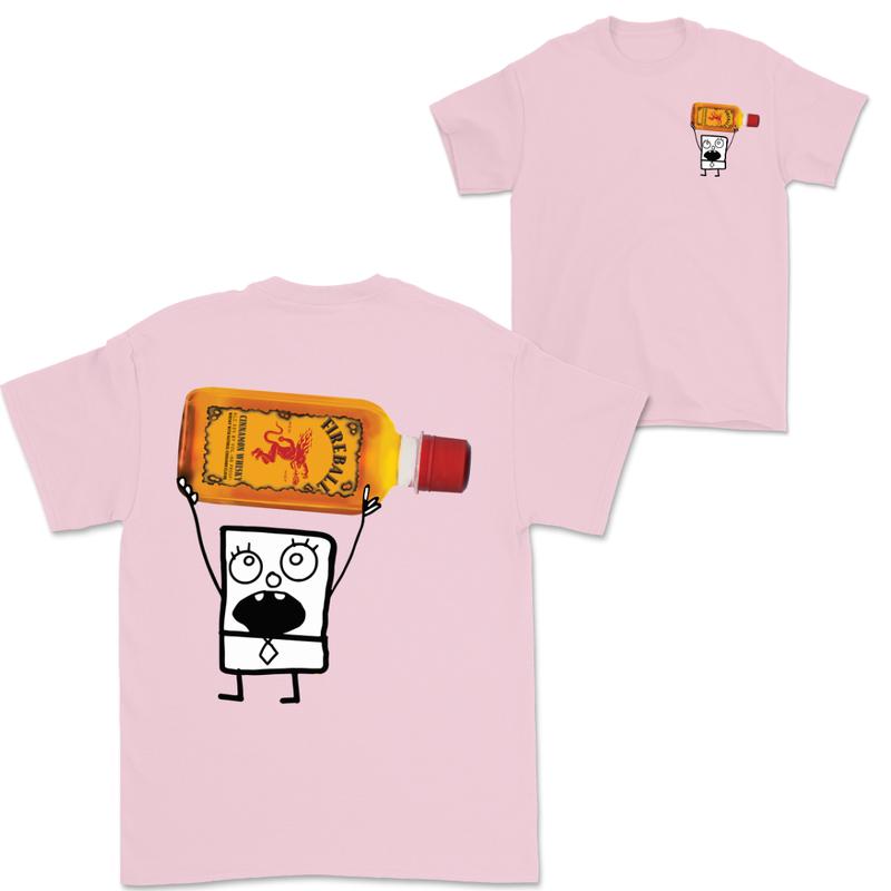 Doodlebob Fireball cinnamon Whiskey Tea Essential 2 Sided T-Shirt, Funny Drinking T-Shirt, Summer T-Shirt, Full Color T-Shirt, Unisex T-Shirt, For Men, For Women, Gift For All