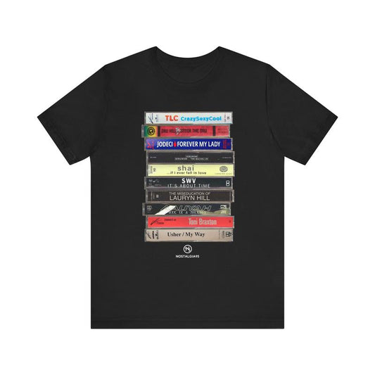 90s R&B Cassette Tape Tee, Music Lover Gift, Rhythm Blu3s, Cassette Tape Shirt, Old School Music, 90s Rnb Cassette, Unisex Short Sleeve Tee Shirt, Casual Clothing