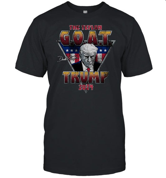 Limited The Teflon Goat 2024 Trump Mugshot Shirt