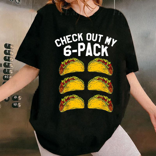 6 Pack Fitness Taco Funny Mexican Gym Top for Taco Lovers T-Shirt  Sweater Hoodie