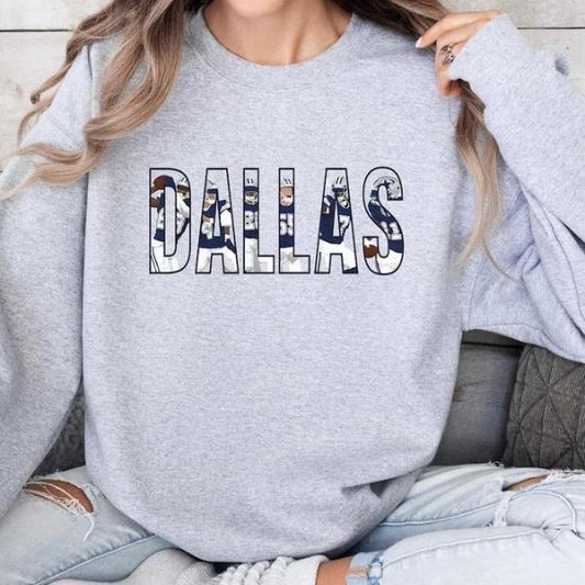 Hot Deal Athletic Dallas Players Football Team Crewneck Sweatshirt & Pullover Hoodie, Football Lovers, Dallas Fan Tee, Dallas Merch Casual Cotton