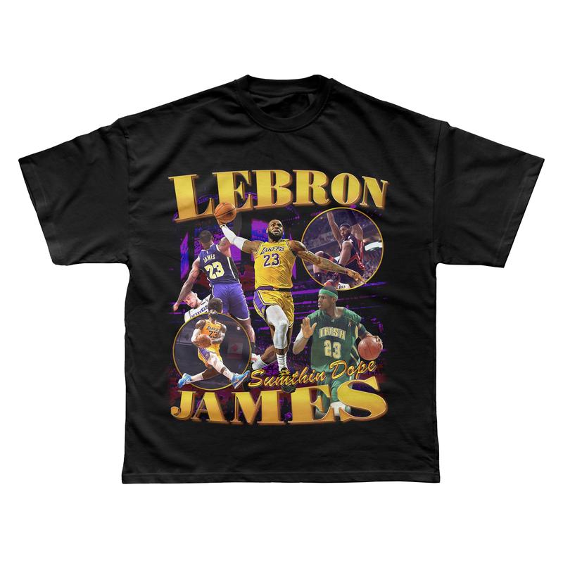 Lebron James Graphic Tee Ã¢â‚¬â€œ STREETWEAR Casual Short Sleeve T-Shirt