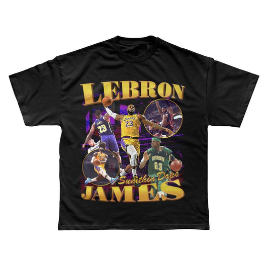 Lebron James Graphic Tee Ã¢â‚¬â€œ STREETWEAR Casual Short Sleeve T-Shirt