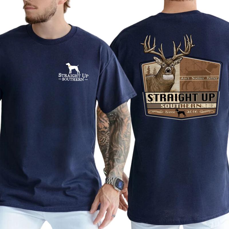 Buck Nothing Better Unisex T-Shirt, Trophy Buck Hunting Shirt, Deer Tshirt, Southern Hunting Gift For Men, Classic Casual Menswear, Soft Cotton Top