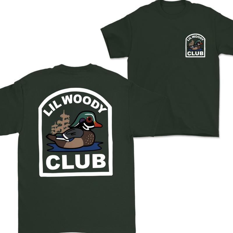 Lil Woody Club SHort  Sleeve Tee ,Vintage T-shirt - Unisex, T-shirt 2 side - T-shirt For Men , Unisex T-shirt, Classic Cotton Menswear Top