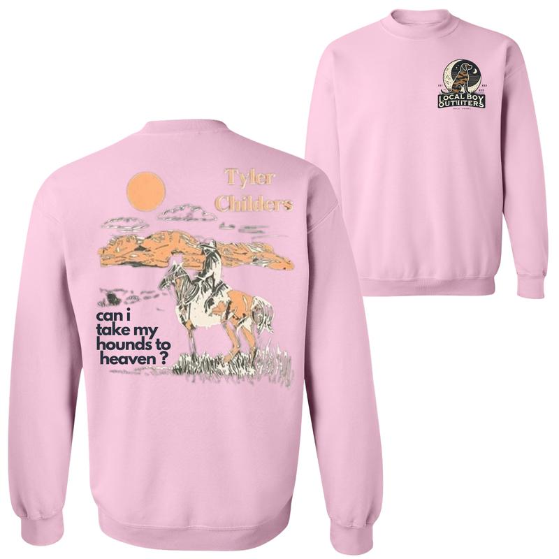 Tyler Childers Can I Take My Hounds to Heaven? Double-Sided Graphic Hoodie, Western-Themed Unisex Sweatshirt by Local Boy Outfitters