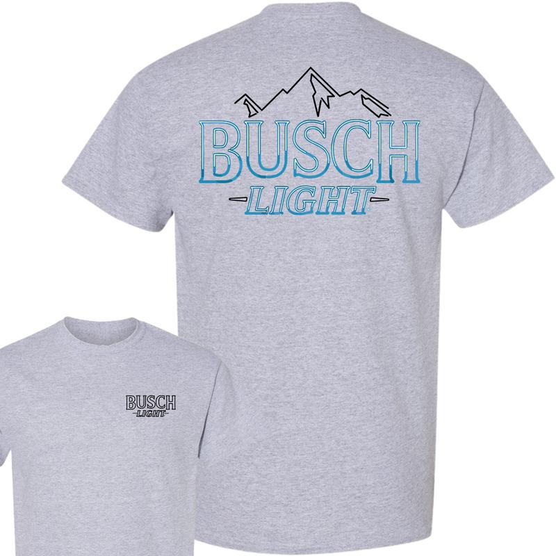 Busch Light Neon Sign Logo T-Shirt, Full Color T-Shirt, Unisex T-Shirt, For Men, For Women