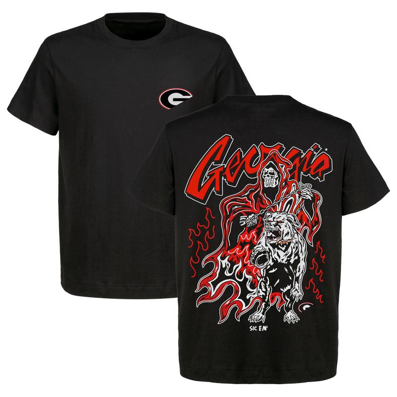 Warren Lotas - Georgia Bulldogs Football - Dead Man's Graphic T-Shirt for Men and Women - Ideal for Game Days, Stylish Team Apparel.