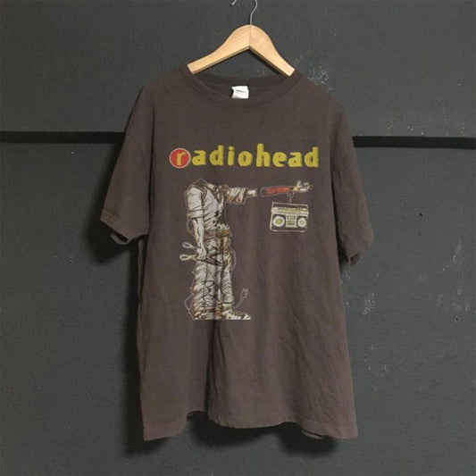 Vintage Radiohead Band 80S rock tour shirt, music vintage tour, tour band shirt, vintage Graphic Tee Casual Clothing