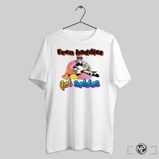 Ryan Primer Even Baddies Get Saddies Cat Shirt Trendy Sweatshirt
