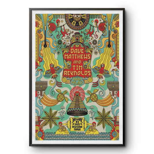 Jan 23, 2025 Moon Place Dave Matthews Band & Tim Reynolds Mexico Riviera Maya Poster