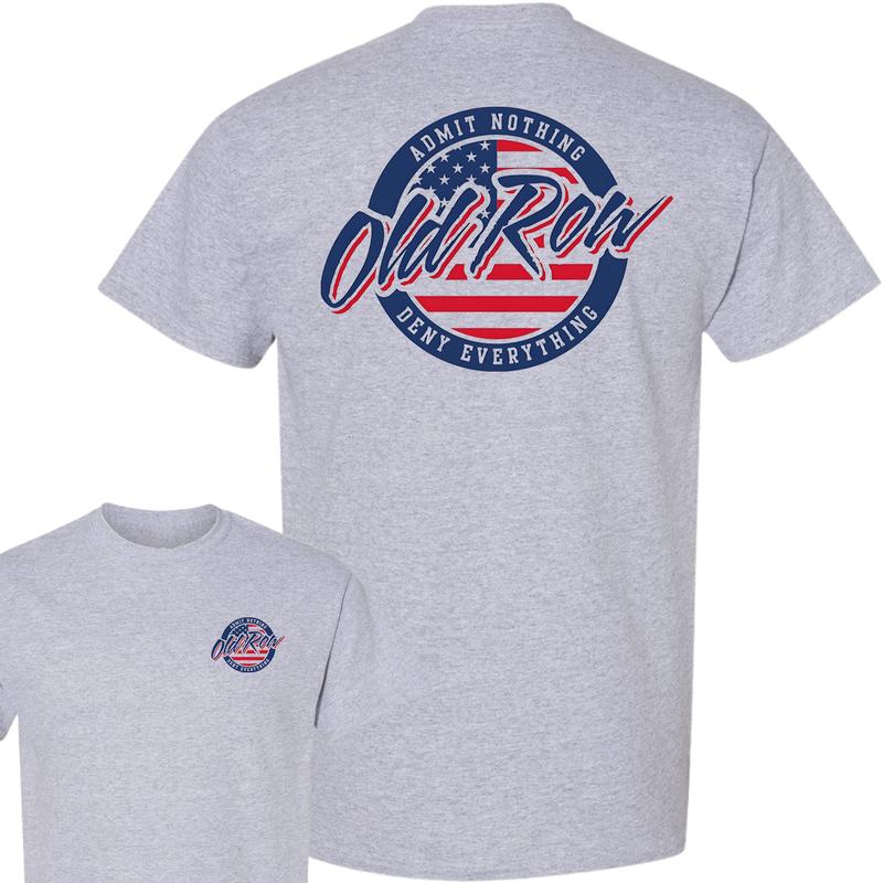 Old Row Retro Circle Graphic T-Shirt, Full Color T-Shirt, For Men, For Women