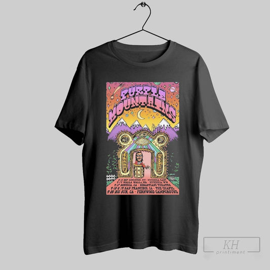 Purple Mountains American Tour 2025 Poster Shirt