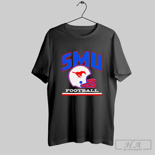 Smu Mustangs Football Helmet Vintage Shirt