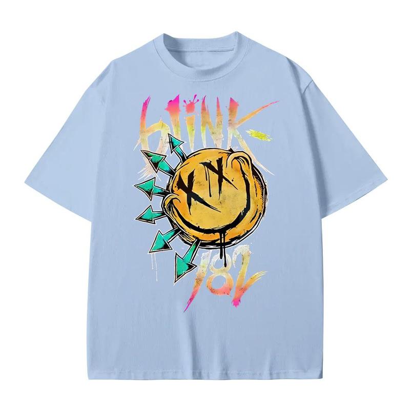 Blink 182 Shirt, Blink 182 Tshirt, Blink 182 Concert Graphic Shirt Casual Crewneck