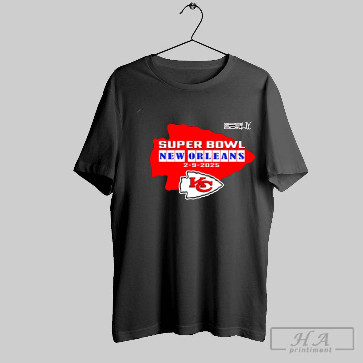 Super Bowl New Orleans Feb 9 2025 Chiefs Logo Shirts