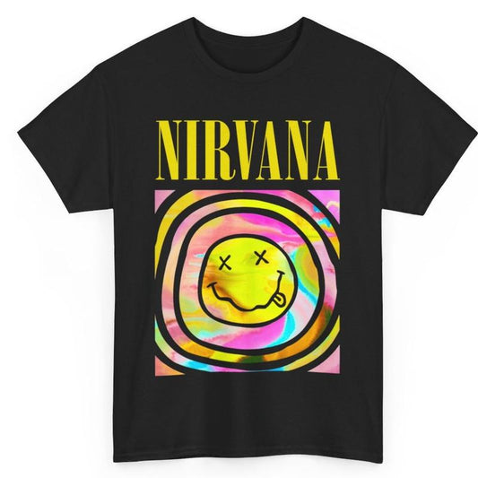 Nirvana Hot Pink Shirt Nirvana Crewneck Medium Cotton Tshirt  Menswear