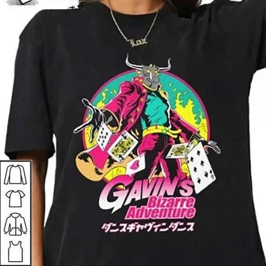 Gavin T-Shirt, Dance Gavin Dance Friends Tour T-Shirt Collar Cotton