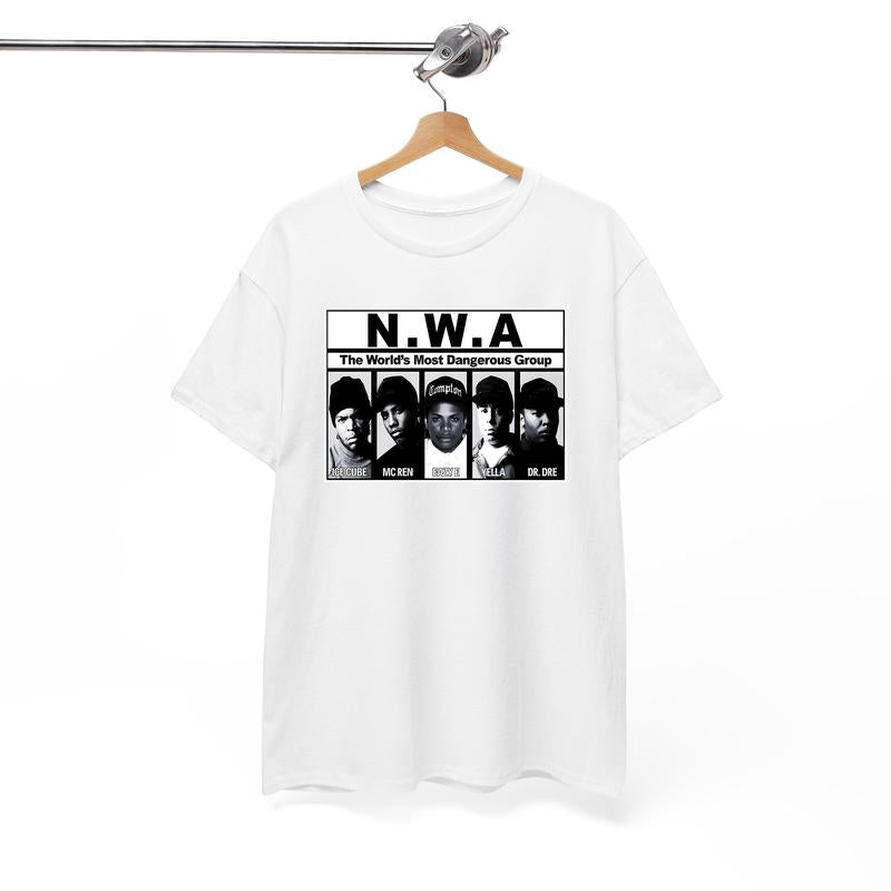 NWA Shirt,NWA TShirt,NWA T-Shirt , N.W.A Merch Tour Hip Hop Rap Tee