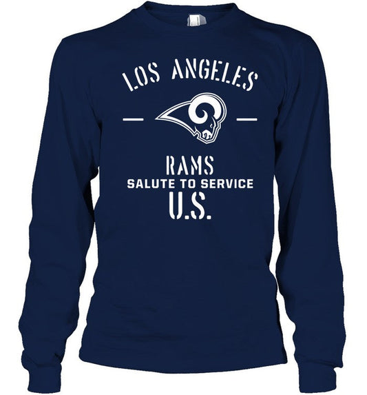 2022 Los Angeles Rams Salute To Service U.S T-Shirt