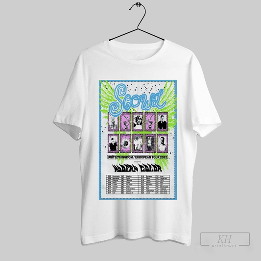 Scowl Modern Color European Tour 2025 T Shirts