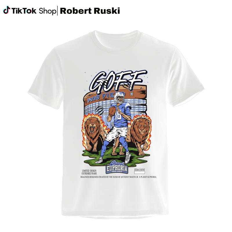 Jared Goff Shirt, Detroittt Football T-shirt, Unisex Game Day Shirt, Gifts For Football Fans