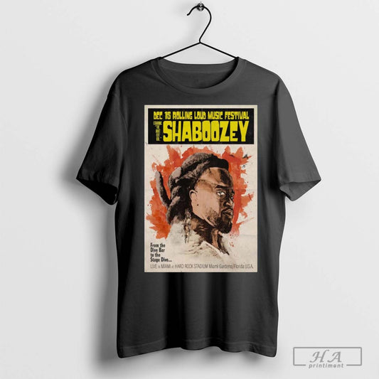 Shaboozey Rolling Loud Music Fesrival Dec 15 2025 Poster Boot Cut Kid Shirt