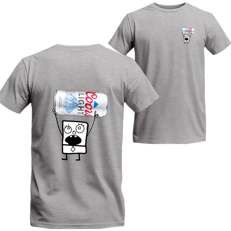 Doodlebob Coors Light Unisex T-shirt, Coors Short Sleeve Tee, Unisex Shirt, Menswear Top, beer shirt, drinking shirt