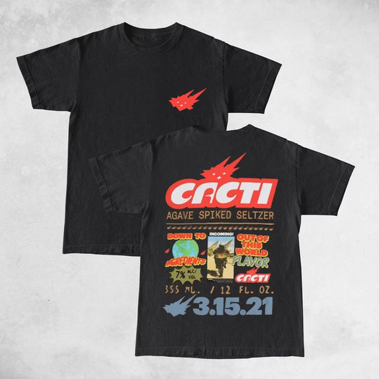 Travis Cacti Down To Earth Cotton Unisex Shirt Rap Shirt Rapper Rap Tee Hiphop Shirt Music Tour Merch Gift for Him Gift For Her Vintage Y2K Hoodie Swe