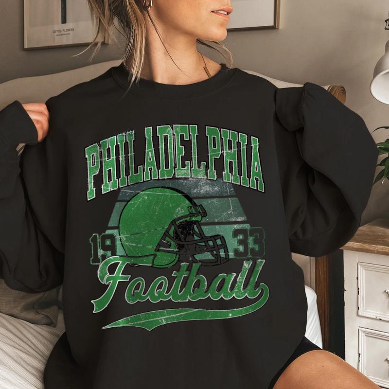 Philadelphia Football Vintage Style Sweatshirt, Philadelphia Football T-shirt, Football T-shirt, Philadelphia Retro Crewneck FSE4