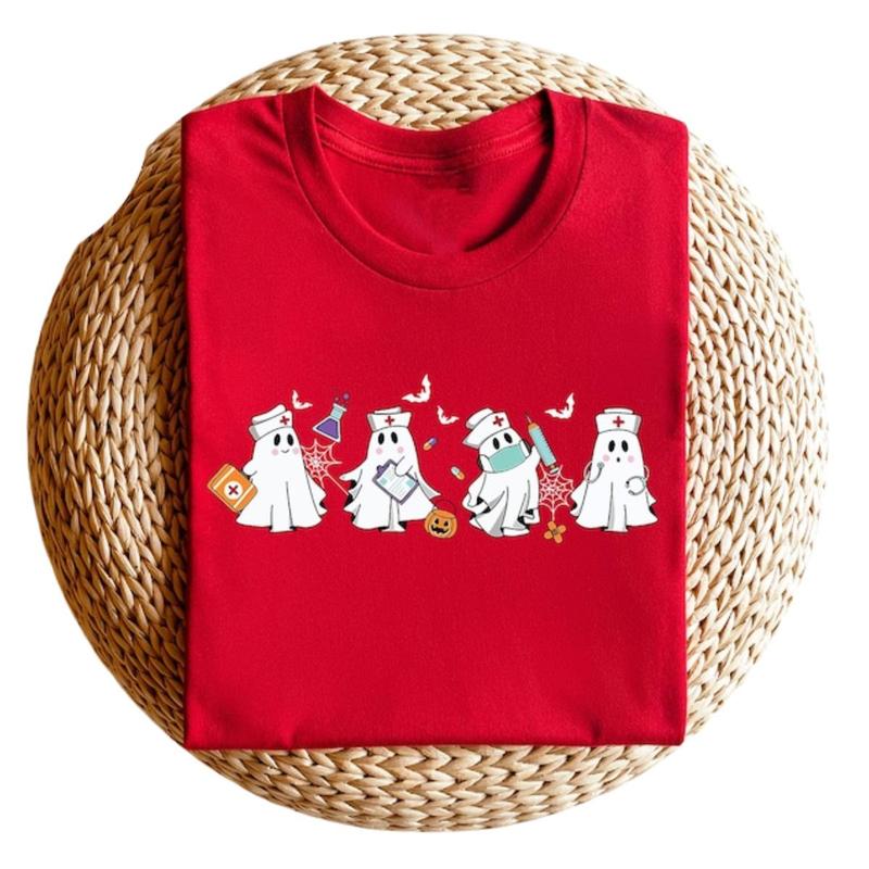 Halloween Nurse Sweatshirt, Halloween Nursing Sweatshirt, Cute Nurse shirt, Nurse Tank Top, Party Halloween Shirt, Unisex Black Friday Spooky Season C