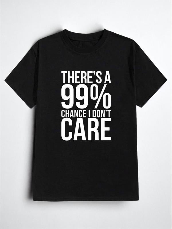 Men's Letter & Figure Print Round Neck Tee, Casual Streetwear Short Sleeve Crewneck T-shirt, Graphic Tees, Summer Clothes, Back to School Tee,Ã‚Â Men's R