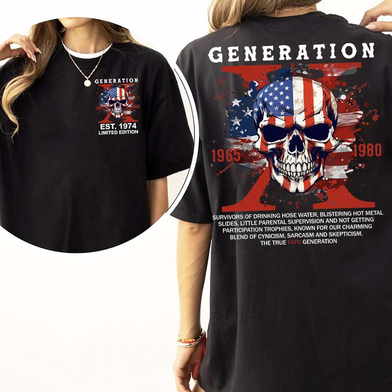 Customize Gen X Shirt: Raised On Hose Water Vintage Inspired T-Shirt with Funny, Sarcastic Quotes