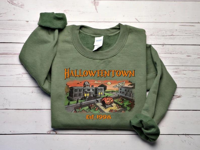 Halloweentown Est 1998 Sweatshirt, Halloweentown University, Retro Halloweentown Sweatshirt, Fall Sweatshirt, Vintage Halloween Sweatshirt